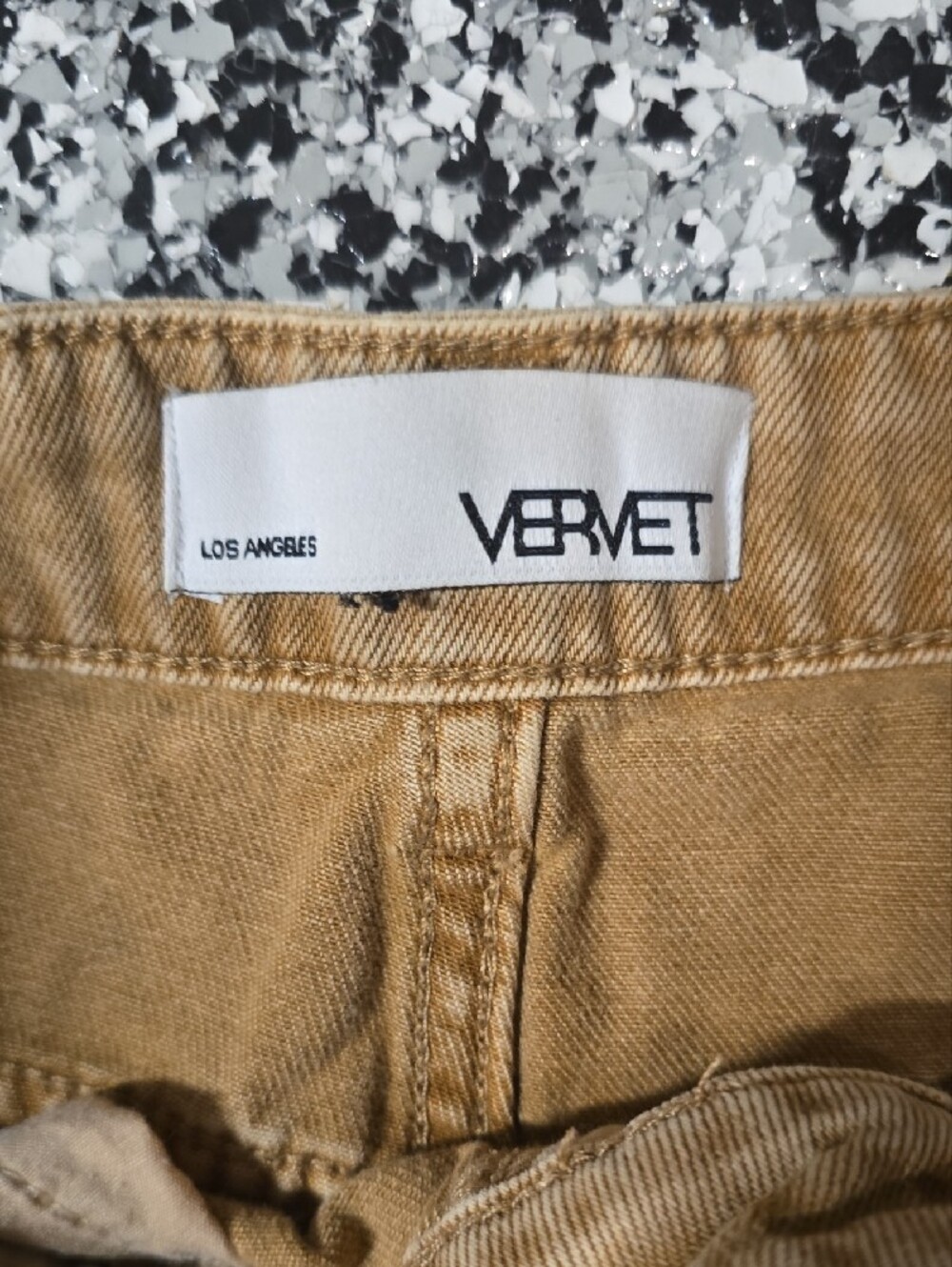Women's Ankle Cropped Jeans in Tan - Picture 2 of 5